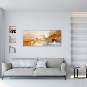 Tablou - Textura aurie (120x50 cm)