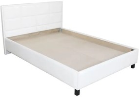 Pat Soft tapitat pentru saltea 140x200, Alb