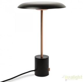 Veioza LED design deosebit HOSHI negru/cupru 28388