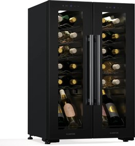 Klarstein Frigider pentru vin Shiraz, 2 zone de răcire, comandă tactilă, iluminare LED, model independent
