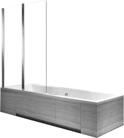 Paravan de cada pliabil Rea Agat-2 crom 100x140 cm mobil