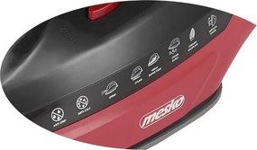 La mâna a doua: Fier de calcat Mesko MS 5031, 3000W, Placa ceramica, Oprire automata, Sistem anti-calcar, Rosu/Negru