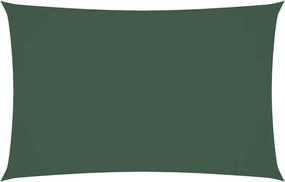 vidaXL Parasolar, verde închis, 2x5 m, țesătură oxford, dreptunghiular