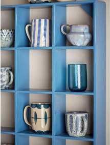 Raft albastru etajat din lemn reciclat 70 cm Bekka – Bloomingville