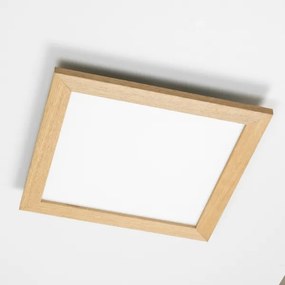 Eglo - Panou LED RGB reglabil aplicat SALOBRENA-C LED/24W/230V, maro + telecomandă