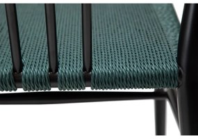 Scaun de dining negru/turcoaz Sava – DAN-FORM Denmark