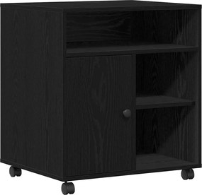 vidaXL Suport pentru imprimantă Stejar negru 60 x 50 x 67 cm