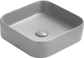 Mexen Vena lavoar pe blat 37 x 37 cm, gri deschis mat - 22193761