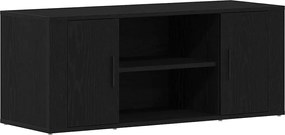 vidaXL Cabinet TV Stejar negru 100 x 35 x 40 cm Lemn compozit