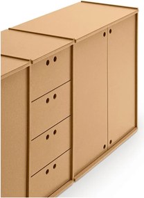 Comodă în culoare naturală 197x80x40 cm Wally – Teulat