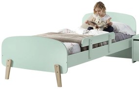 Set KIDDY în verde mentă format dintr-un Pat copii (90x200) și o bară de siguranță.
