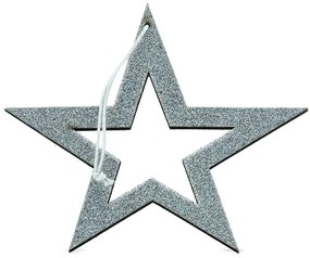 Argint stea, gol, 15 cm