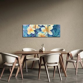 Tablou - Tufe tropicale (cu ceas) (90x30 cm)