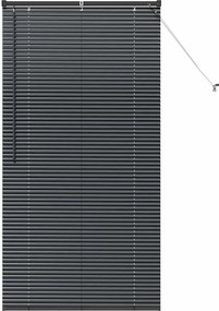 vidaXL Jaluzele venetiene Manual Negru 175 x 85 cm Aluminiu