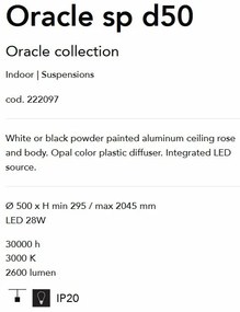 Lustra LED design modern ORACLE SP D50 NERO