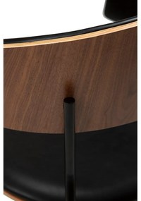 Scaun de sufragerie negru/în culoare naturală închisă cu cotiere Crib – DAN-FORM Denmark