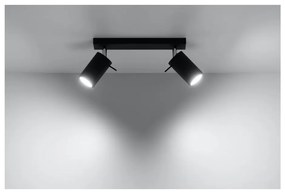 Spot negru 8x30 cm Etna – Sollux