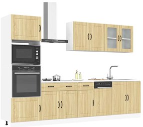 vidaXL Set dulap de bucătărie din 7 piese „Kalmar” lemn stejar Sonoma