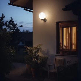 Brilagi-LED RGBW Aplica de exterior HARBOR 1xE27/9W/230V IP33 negru/alb