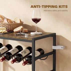 HOMCOM suport vinuri dulap | Aosom Romania