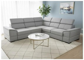 Colțar extensibil universal GRANADA cu spațiu de depozitare, gri