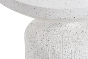 Măsuță de cafea rotundă Sintro 54 cm - terrazzo alb