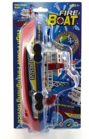 Barcă de plastic de 25 cm pe baterie pulverizați apă