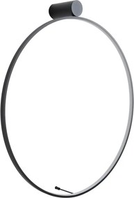 Aplica circulara LED IP44 diametru 80cm Visual negru