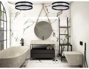 Plafonieră LED dimabilă SMART CORAL LED/24W/230V neagră/argintie + telecomandă