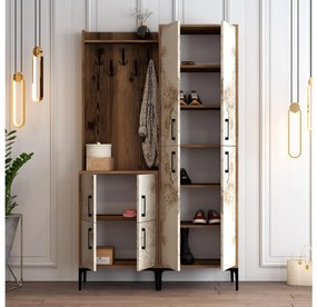 Mobilier hol Betina BA (Alb + Nuc). 1088297