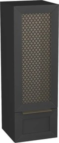 Dulap tip coloana suspendat negru Krofam Chic 110 cm
