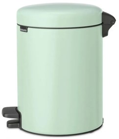 Cos de gunoi cu pedala Brabantia NewIcon 1008839, 5 L, Inchidere lina, Baza antiderapanta, Verde deschis