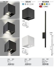 Aplica LED exterior iluminat ambiental, Protectie IP44, Kelebia