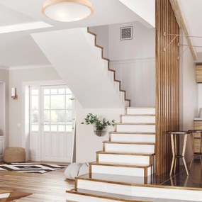 Plafonieră NATURAL SLIM 3xE27/60W/230V ø 47 cm pin