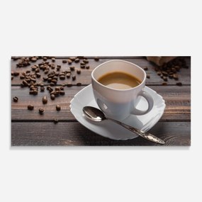 Panou Sticla Bucatarie, 60x150cm, Protectie aragaz, Antistropi, Termorezistent, Alimente, Cafea, Aroma Coffee