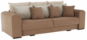 Canapea foarte spaţioasă, maro deschis, bej, crem, GILEN BIG SOFA