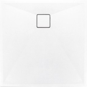 Cadita dus compozit slim patrata alba 90x90 cm Deante Correo Square Alb, 900x900 mm