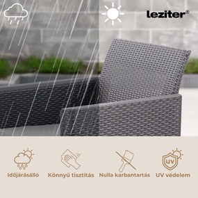 Canapea de colț Claire XVI cu 12 locuri și masă Orlando