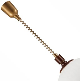 Lustr rabatabil RAMONA 1xE27/60W/230V bej/tm. maro