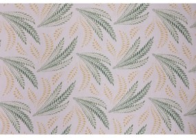 Perdea albă/verde 300x260 cm Seva – Mendola Fabrics