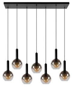 Lustră pe cablu Lucide 45402/07/30 MARIUS 7xE27/40W/230V negru
