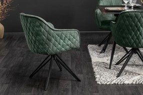 Set 2 scaune moderne pivotante Euphoria verde inchis