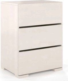 Comodă lemn masiv TerraCraft Fag 3 Sertare, 60 × 45 × 81 cm - Natural