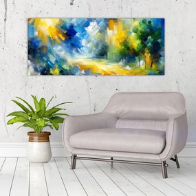 Tablou - Zi însorită abstractă (120x50 cm)