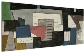 Tablou - Abstracție cubism (120x50 cm)