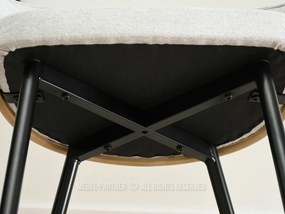 Scaun Elviria K (stejar gri + negru). 1111039