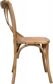 Scaun Thonet din lemn masiv si sezut din ratan