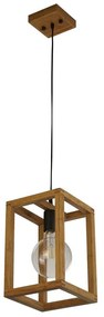 Lustra din lemn design rustic industrial Square