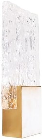 Aplica de perete LED design modern Vetro Brushed Gold