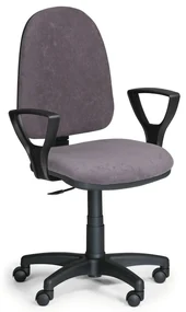 Scaun de lucru Torino cu cotiere, gri